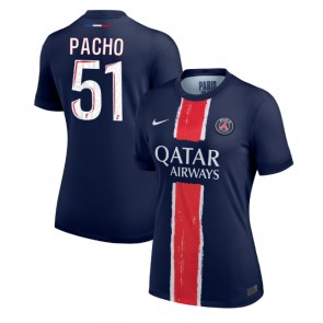 Paris Saint-Germain Willian Pacho #51 Domaci Dres za Ženska 2024-25 Kratak Rukavima